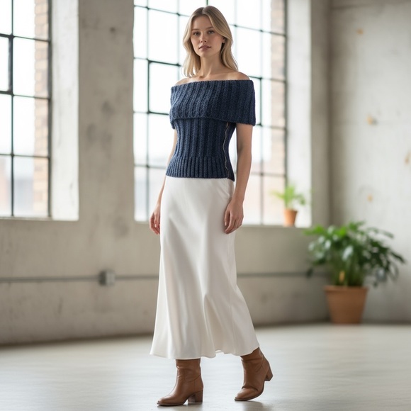 Silence + Noise Starlett Fold-over Sweater Tank Top - Picture 4 of 5